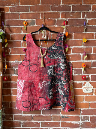 Bohemian Journey Kantha Tank - Fair Trade Made