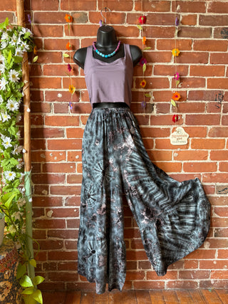 Raven Tie Dye Wide Leg Palazzo Pants - Multiple Colors Available