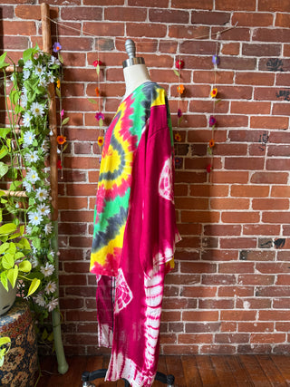 OOAK Autumn Collection - Mushroom Hybrid Tie Dye Hi Lo Top