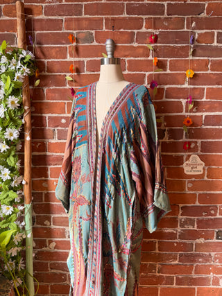 Wildflower Nomad Embroidered Kimono- Fair Trade Made