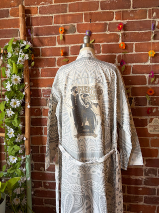 OOAK Sumemr Collection Fleetwood Mac Inspired Upcycled Mandala Long Tapestry Robe