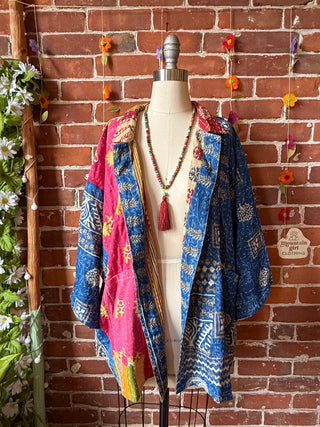 OOAK Summer Collection - Upcycled Lil Wayne Inspired Vintage Kantha Jacket