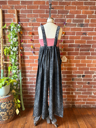 Boho Moon & Blooms Wide Leg Overalls -Multiple Colors and Sizes