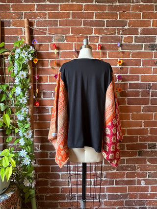Upcycled Yosemite Kantha Hybrid Batwing Top