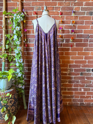 Delphia Recycled Sari Dress w/ Pockets