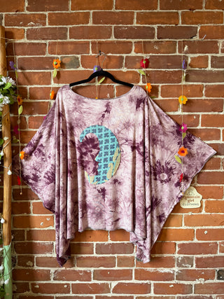 OOAK Summer Collection - Callisto Kantha Crescent Moon Tunic Poncho Top