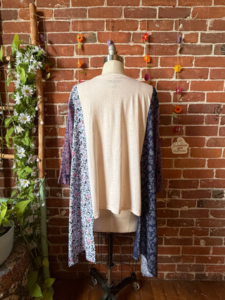 OOAK Summer Collection- Upcycled Grateful Dead Flowy Hybrid Hi Lo Tee