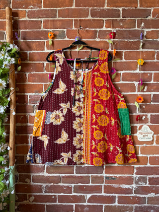 Bohemian Journey Kantha Tank - Fair Trade Made