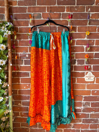 Festival Drift Recycled Sari Pants - “Plus” Size - Fair Trade Made