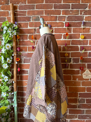 OOAK Spring Collection - Upcycled Flower Patch Patchwork Poncho Style Top 🌼