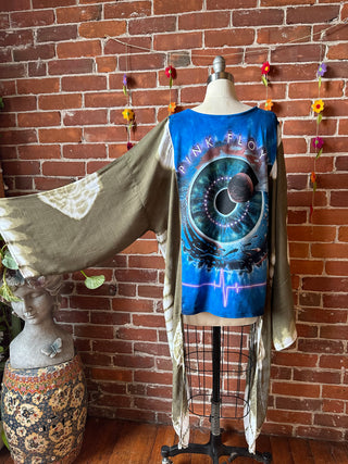 Pink Floyd Inspired Hybrid Tie Dye Hi Lo Top - LIMITED RELEASE