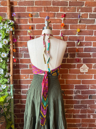 Size 0-12 In Bloom Reversible Kantha Halter Top