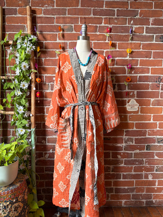 Riverstone Kantha Robe Kimono - Fair Trade Made