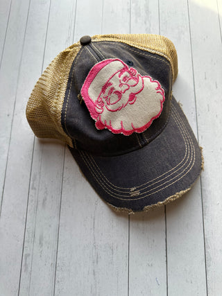 Vintage Style Santa Patch Hat