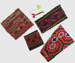 DIY Upcycled Hmong Fabric Patch Kit