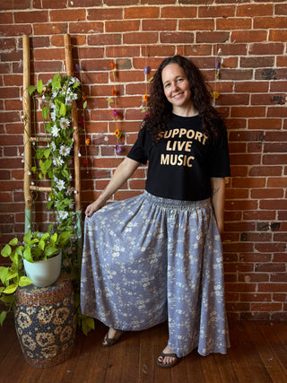 Festival Drift Recycled Sari Palazzo Pants - Fair Trade Made