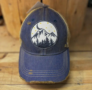 Moonlight Mountains Patch Hat