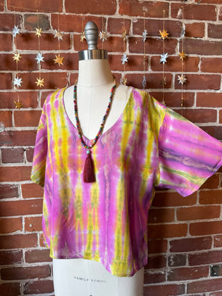 Gemini Moons Tie Dye Cropped Top - Multiple Colors Available