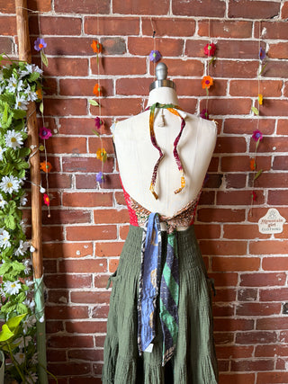 Size 0-12 In Bloom Reversible Kantha Halter Top