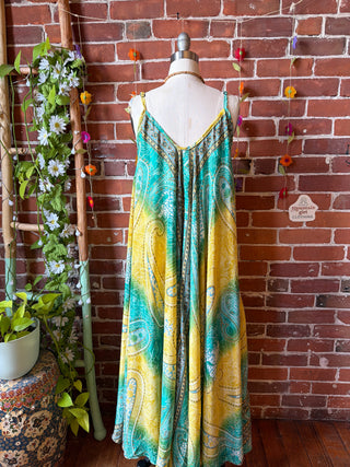 Delphia Recycled Sari Dress w/ Pockets