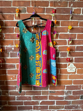 Bohemian Journey Kantha Tank - Fair Trade Made