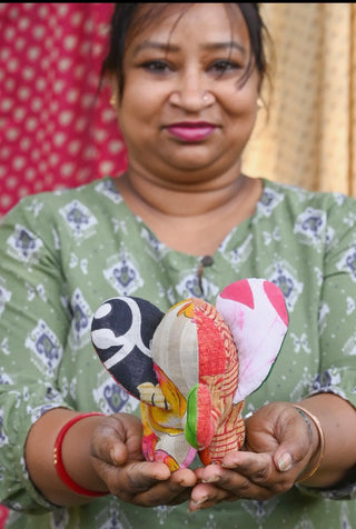 Upcycled Sari Elephant Gift Stuffie / Home Decor - Fair Trade Made