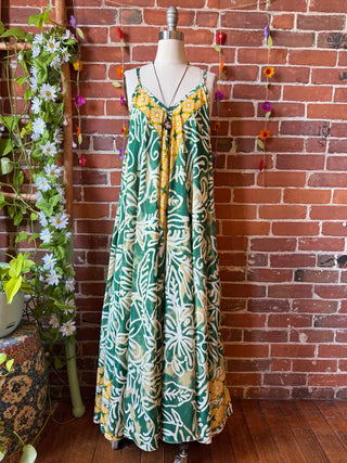 Delphia Recycled Sari Dress w/ Pockets