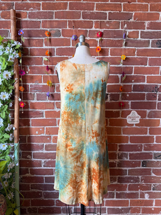 OOAK Spring Collection - Size Small-Medium Callisto Kantha Crescent Moon Tank Top Dress