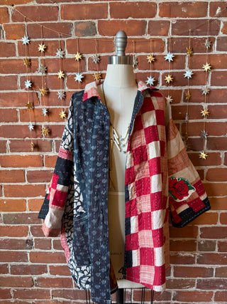 Grateful Dead Inspired Virgo Kantha Swing Jacket