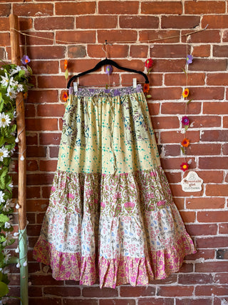 Penelope Patchwork Skirt with Pockets- Fair Trade Made