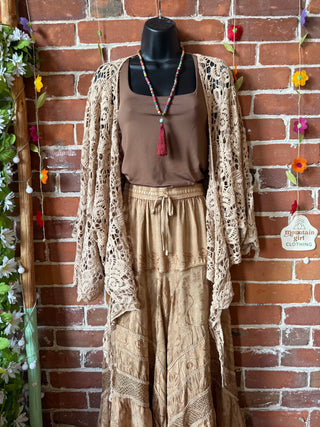 Desert Lace Crochet Wrap - Multiple Colors Available
