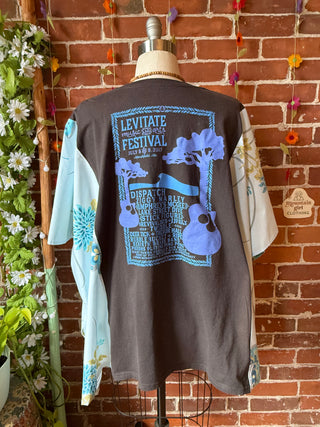OOAK Autumn Collection- Upcycled Levitate 2017 Inspired Poncho Tee