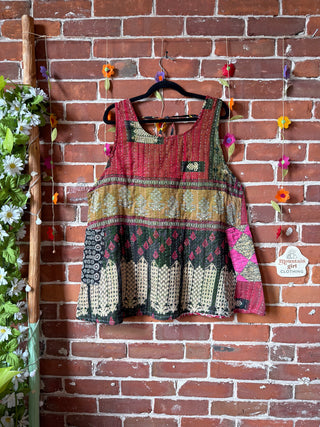 Bohemian Journey Kantha Tank - Fair Trade Made