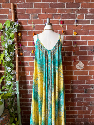 Delphia Recycled Sari Dress w/ Pockets