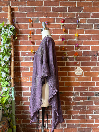 Autumn Skies Stonewashed Flowy Poncho Tunic - Multiple Colors Available- Fair Trade Made