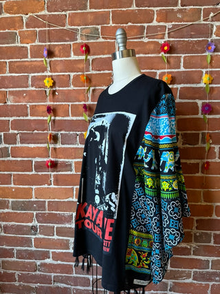 Upcycled Bob Marley Flowy Trapeze Top