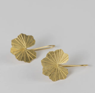 Lotus Leaf Drop Earrings