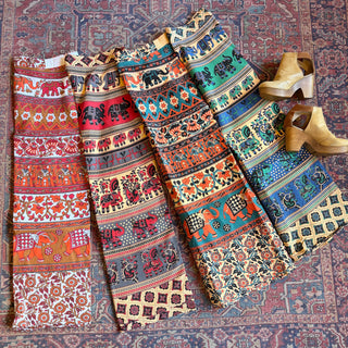 Moonlit Bazaar Cotton Wrap Skirt - Fair Trade Made
