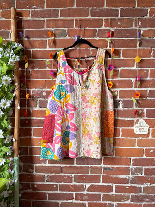 Bohemian Journey Kantha Tank - Fair Trade Made