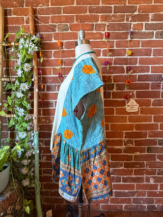 OOAK Autumn Collection- Journey Inspired Upcycled  Poncho Tee
