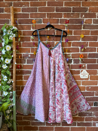 Coffee In The Morning Midi Kantha Summer Dress With Pockets - Fits up to 2X