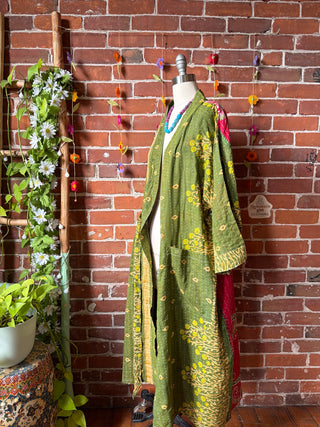 Riverstone Kantha Robe Kimono - Fair Trade Made