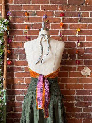 Size 0-12 In Bloom Reversible Kantha Halter Top