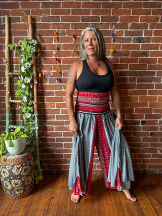 Festival Drift Recycled Sari Palazzo Pants - Fair Trade Made