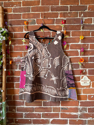 Bohemian Journey Kantha Tank - Fair Trade Made