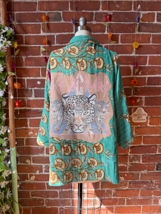 OOAK Summer Collection - Upcycled Def Leppard Inspired Vintage Kantha Jacket