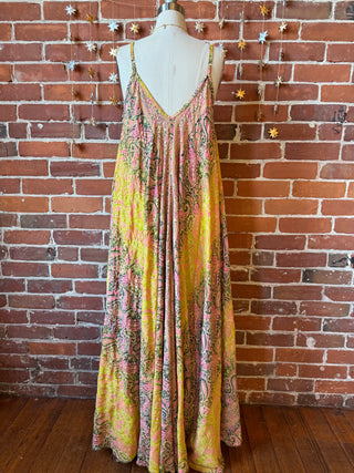 Delphia Recycled Sari Dress w/ Pockets