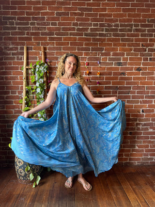 Delphia Recycled Sari Dress w/ Pockets