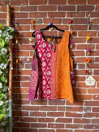 Bohemian Journey Kantha Tank - Fair Trade Made