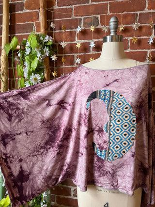 OOAK Winter Collection - Callisto Kantha Crescent Moon Top